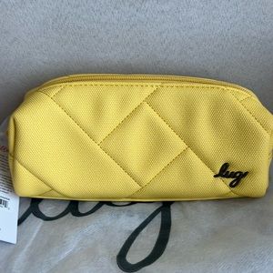 COPY - COPY - NWT Lug Jib Matte Luxe Vegan Leather Zip Pouch in Banana 🍌